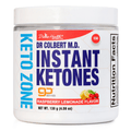 Keto Zone® Instant Ketones Powder (Raspberry Lemonade Flavor) (5gBHB/Scoop) (21 Day Supply)