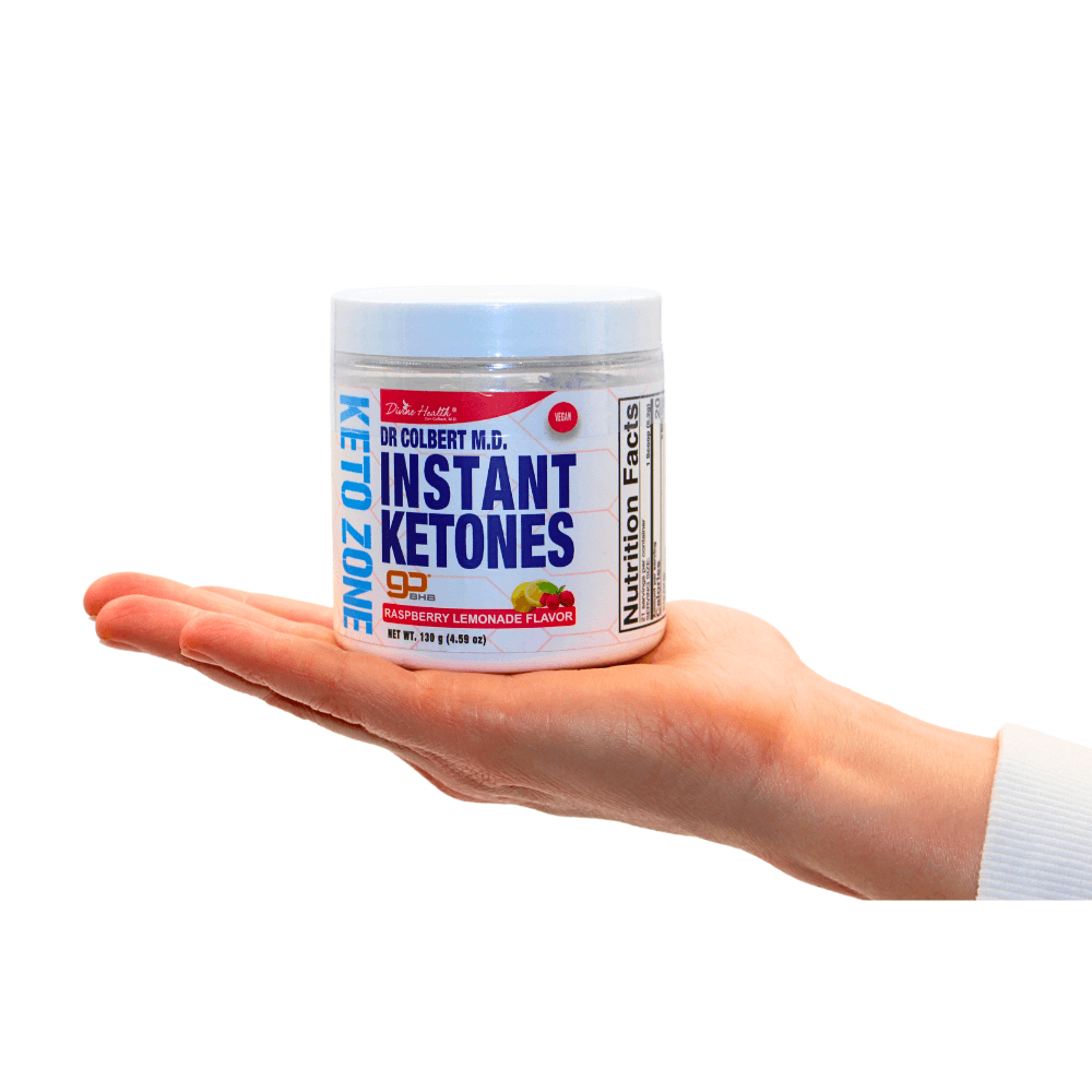 Keto Zone® Instant Ketones Powder (Raspberry Lemonade Flavor) (5gBHB/Scoop) (21 Day Supply)