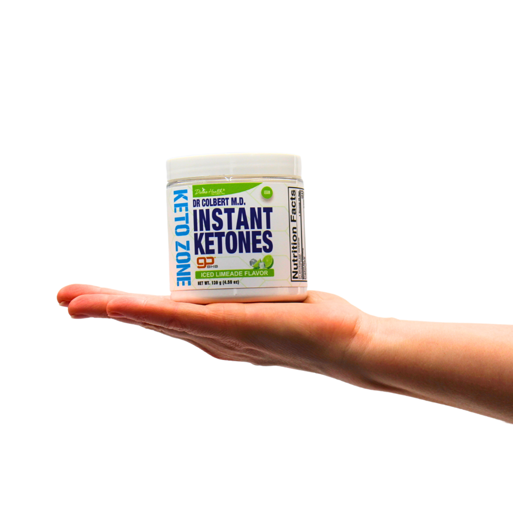 Keto Zone® Instant Ketones Powder (Iced Limeade Flavor) (5gBHB/Scoop) (21 Day Supply)